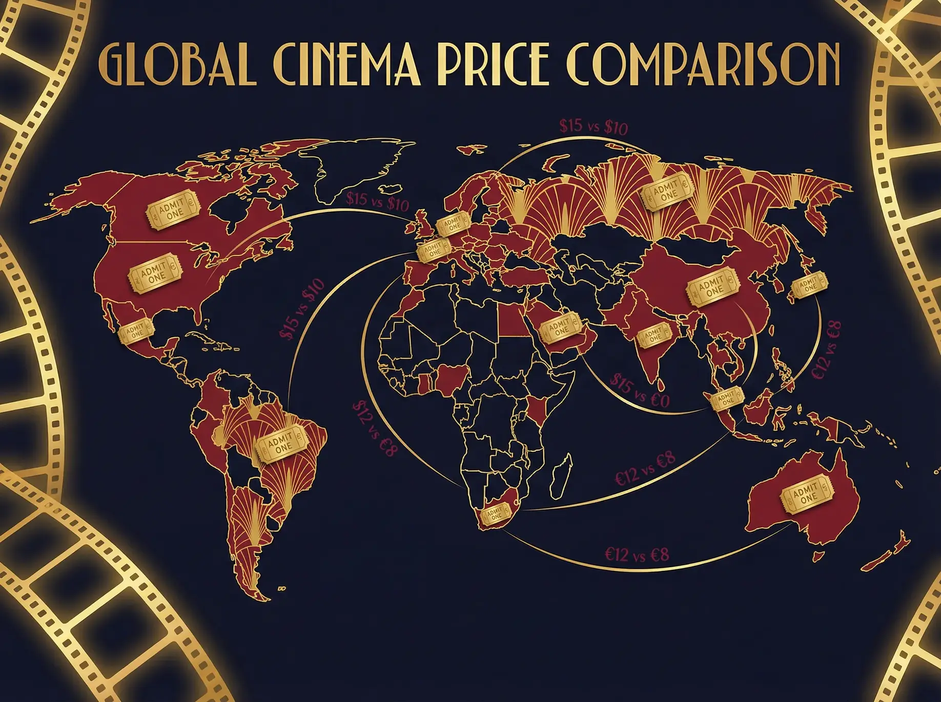 狠狠撸 全球电影票价比较地图